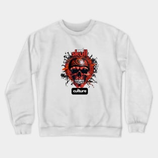 Red Skull Culture, Festival t-shirt, Unisex t-shirt, tees, men's t-shirt, women's t-shirt, summer t-shirt, skull t-shirts, biker t-shirts Crewneck Sweatshirt